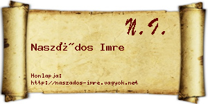 Naszádos Imre névjegykártya